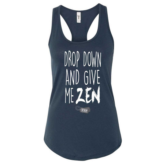 Drop and Give me Zen Racerback Tank Top
